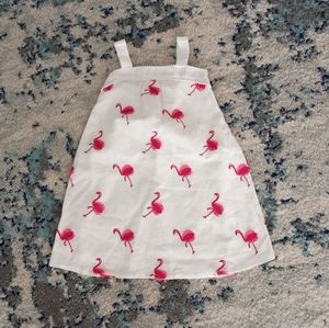 Janie Jack Flamingo print girl dress